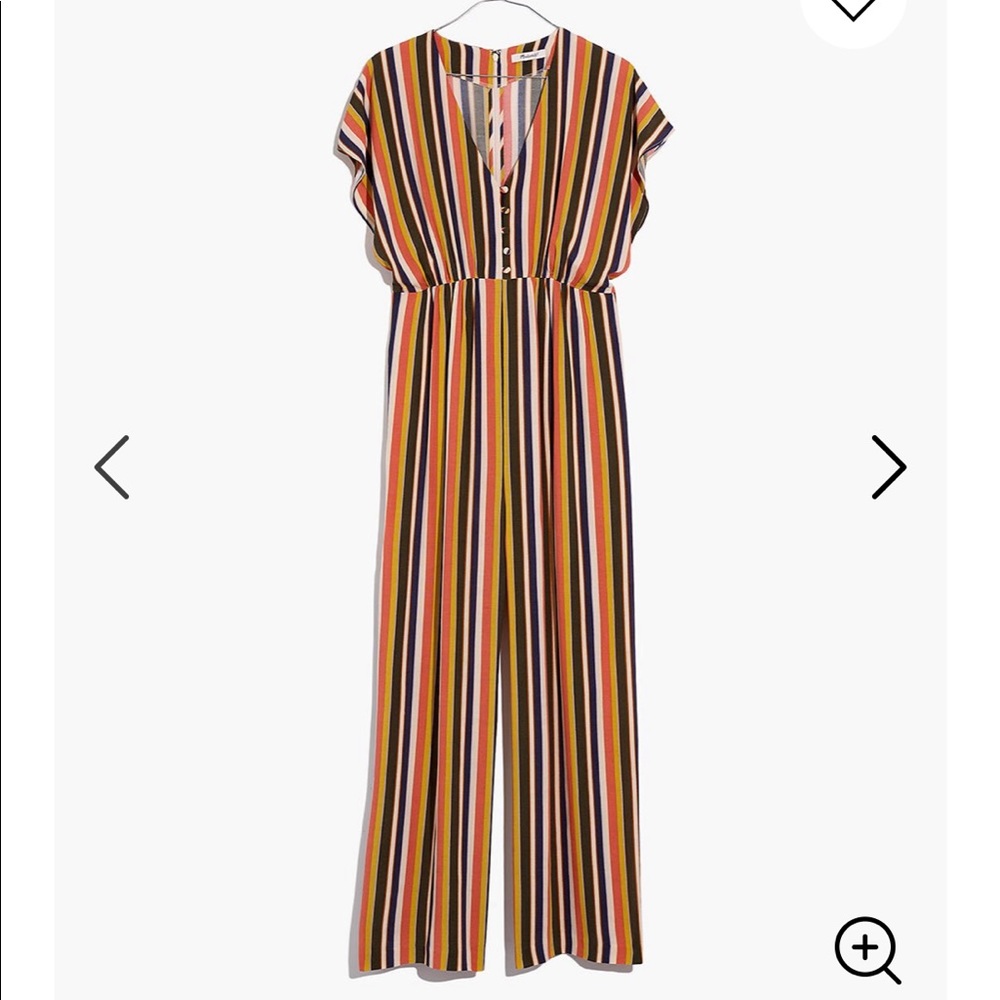 NEW • Madewell • V Neck Button Front Jumpsuit 4 - Picture 4 of 7
